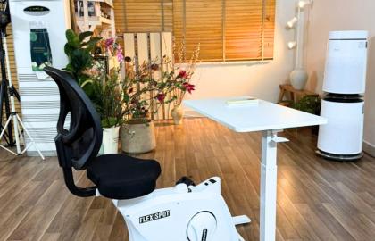 KH: Dương Ánh Tuyết ( Sóc Trăng)- Combo ghế đạp xe FlexiSpot FC211 và bàn di động H7