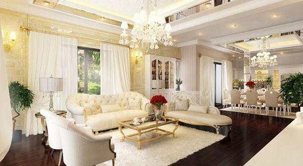 Bộ sofa cao cấp giúp toát lên vẻ quý phái của căn biệt thự