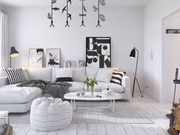 Mẫu sofa trắng đẹp cho phòng khách