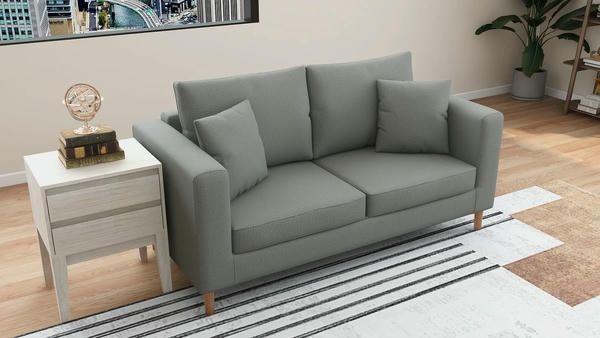 Sofa vải 1m8 được thiết kế 2 chỗ ngồi vừa vặn