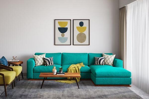 Sofa băng 3 chỗ 2m xanh