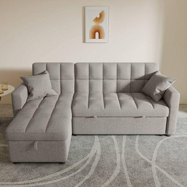 Mẫu sofa bed nỉ màu be
