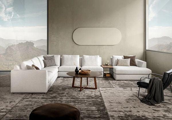 Ghế sofa màu trắng đơn giản