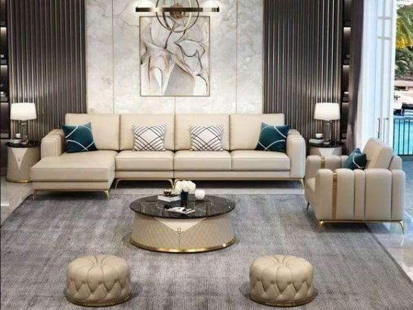 Sofa hiện đại với tông màu nhã nhặn