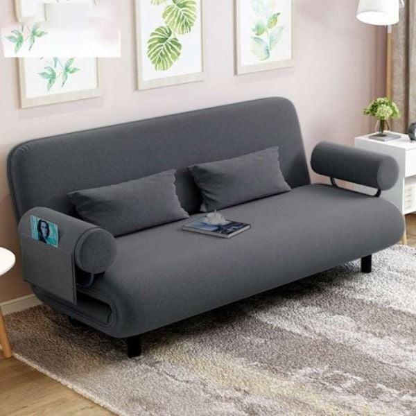 Ghế Sofa đơn nằm có thể kéo ra thành giường chất liệu đệm vải