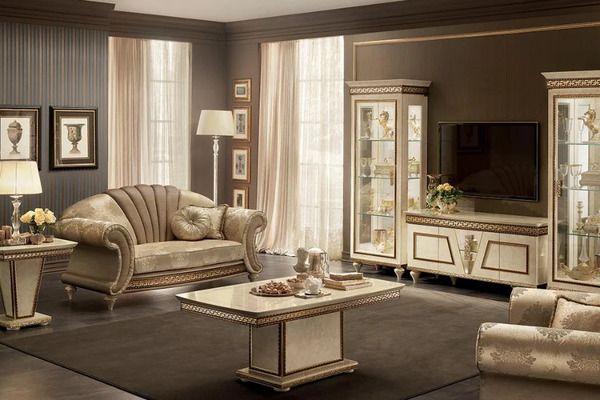 Ghế sofa bọc vải phong cách tân cổ điển thanh lịch