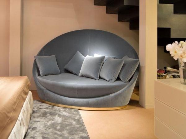 Ghế sofa tròn thư giãn đem lại sự thoải mái dễ chịu khi sử dụng