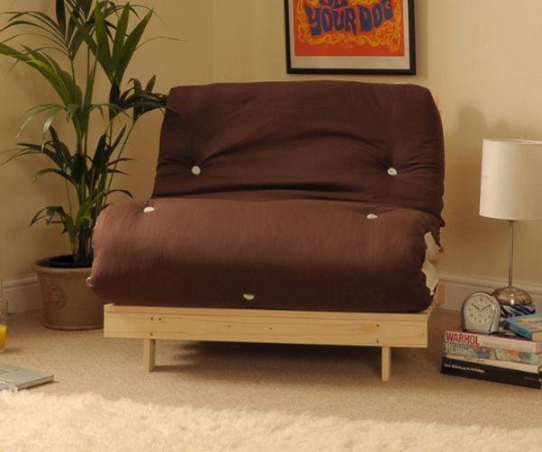 Giường sofa  đơn khung gỗ Futon đơn cao cấp