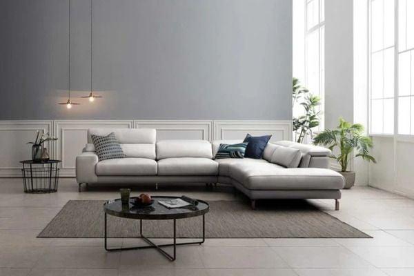 Bộ sofa da trơn