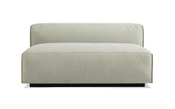 Ghế sofa không tay vịn màu xám trẻ trung nổi bật