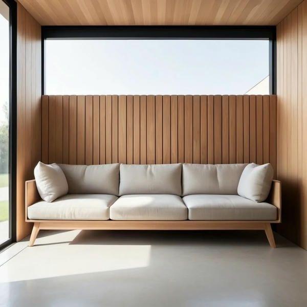 Sofa ba tối giản mang đến sự thanh lịch và thoải mái cho ngôi nhà
