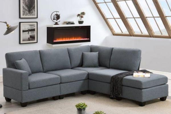 Sofa xám 3-4 chỗ