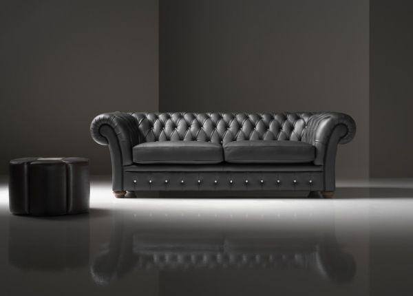 Ghế sofa tân cổ màu đen