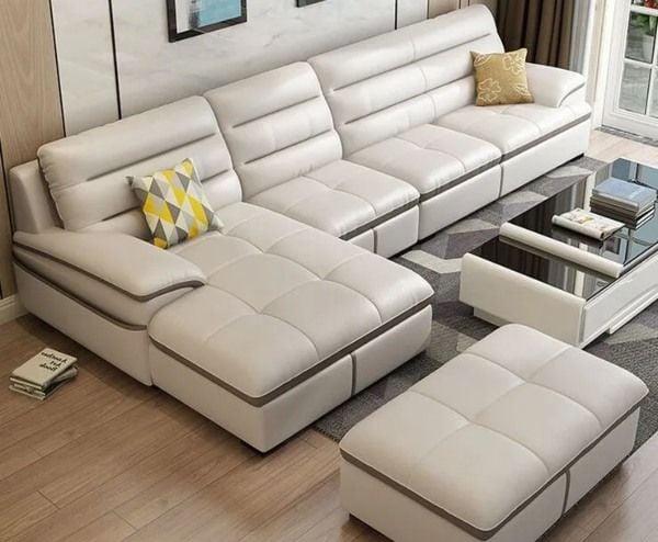 Ghế sofa trắng tinh tế cho phòng khách