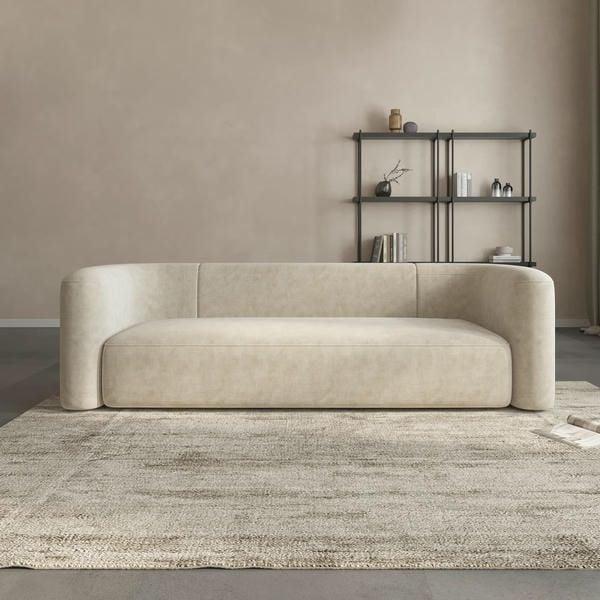 Sofa nỉ với bề mặt bọc nỉ mang lại phong cách trẻ trung, hiện đại