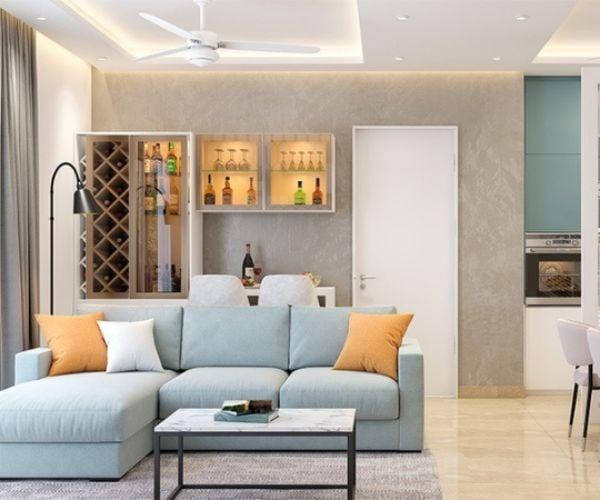 Sử dụng thước dây để đo kích thước sofa