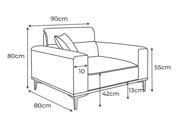 Tham khảo kích thước phổ biến của mẫu sofa đơn