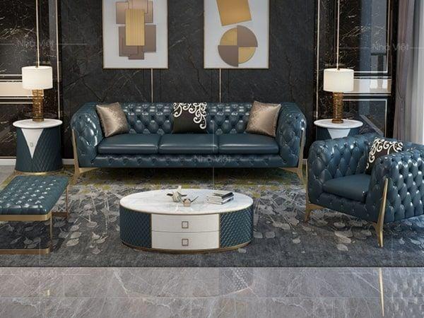 Sofa luxury hiện đại tông trung tính sang trọng