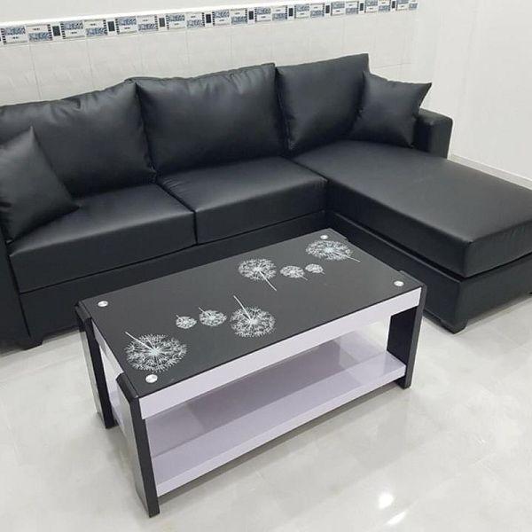 Ghế sofa chữ L đơn giản cho phòng khách