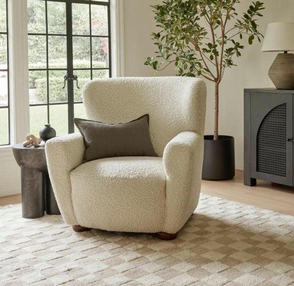 Ghế đọc sách bành rộng rãi, hỗ trợ tư thế ngồi thoải mái nhất