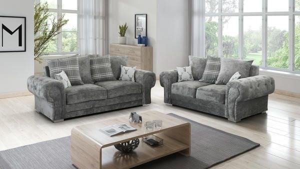 Sofa 2m nỉ nhung kiểu dáng cổ điển