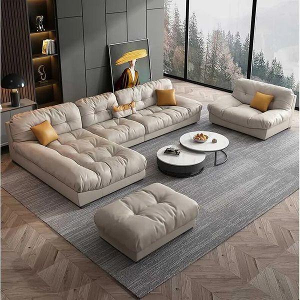 Bộ ghế sofa góc hình đám mây hình chữ L 