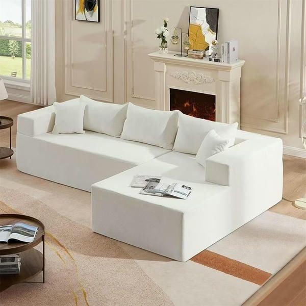 Sofa 2m màu trắng thanh lịch