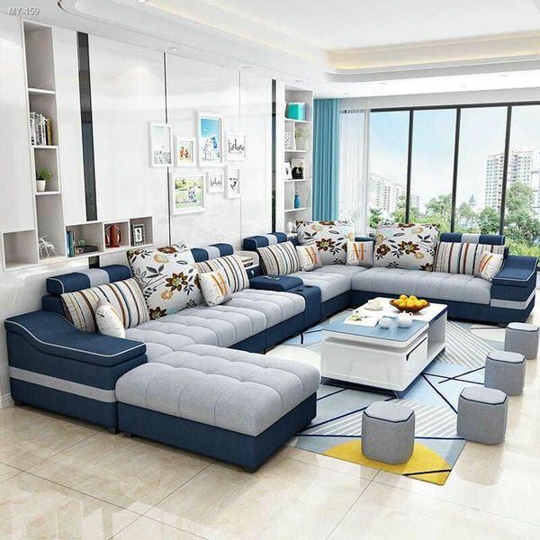 Mẫu 27: Mẫu thiết kế sofa da Ý đẹp bài trí trong phòng khách chung cư