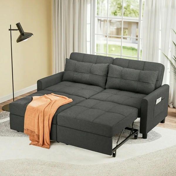 Sofa giường nỉ đa năng dạng kéo