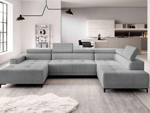Sofa chữ U đem lại sự sang trọng cho phòng khách