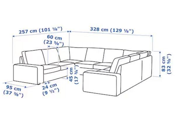 Tham khảo mẫu kích thước sofa chữ U