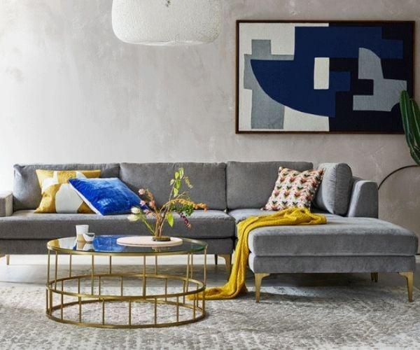 Tham khảo các kích thước ghế sofa chữ L cho không gian phòng khách nhỏ gọn