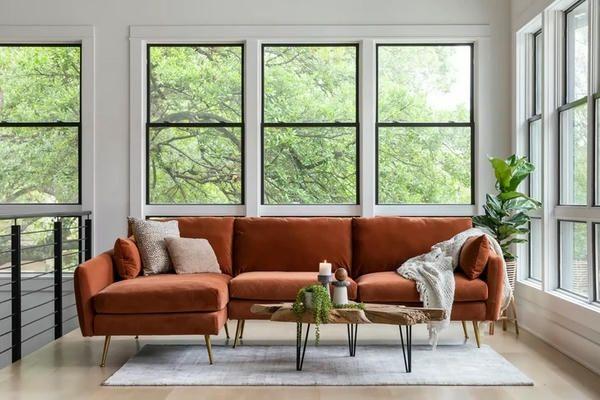 Lựa chọn sofa chữ L tối giản cho không gian rộng mở và thoáng đãng