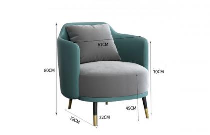 Chiều cao ghế sofa đơn, ghế Armchair chuẩn nhất hiện nay