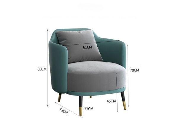 Chiều cao tiêu chuẩn của ghế sofa đơn