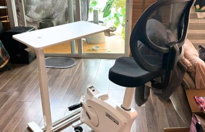 KH: Đồng Văn Hoàng (Tuyên Quang)- Combo ghế đạp xe FC211 và bàn di động H7