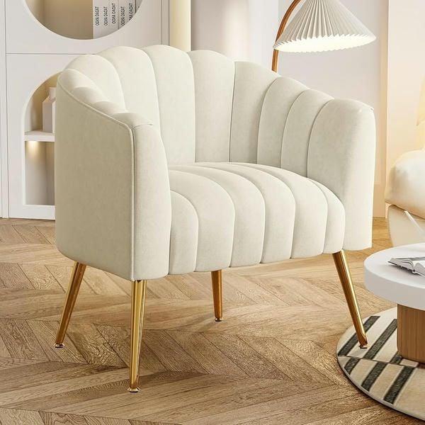 Ghế chờ sofa đơn màu trắng thanh lịch