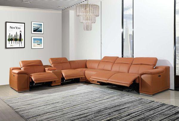 Sofa giường chữ L bằng da sang trọng