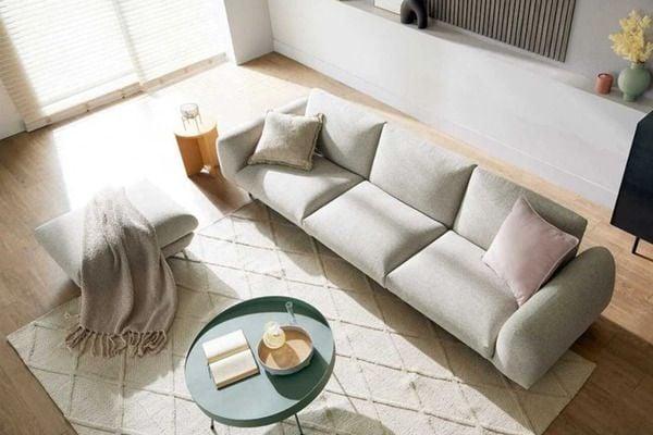 Bộ sofa văng bằng nỉ