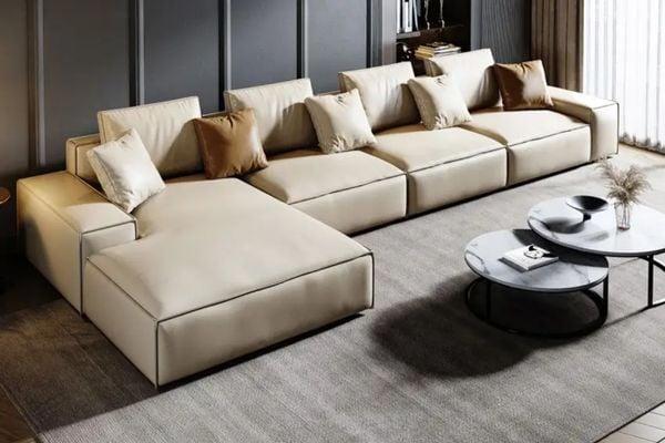 Sofa nệm da cao cấp