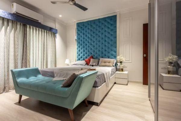 Sofa văng dạng chữ I cho phòng ngủ