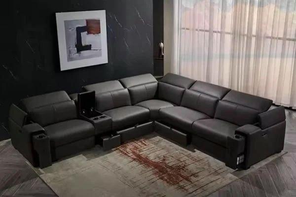 Mẫu 5: Ghế sofa da kiểu dáng châu Âu