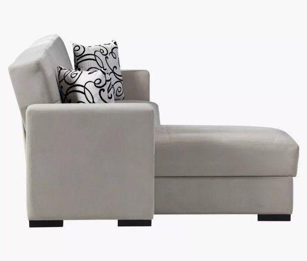 Sofa giường có cơ chế khấc, cựa và thanh trượt chuyển đổi dễ dàng từ ghế sang giường