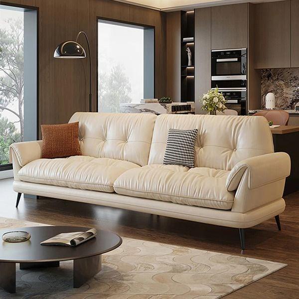 Mẫu sofa đơn dài có kích thước nhỏ gọn với 2 chỗ ngồi
