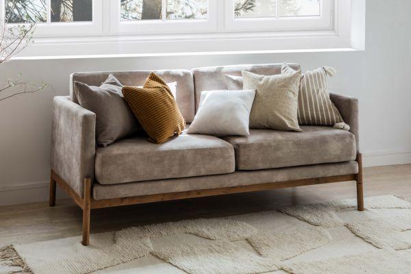 Mẫu Sofa băng 2-3 chỗ màu nâu