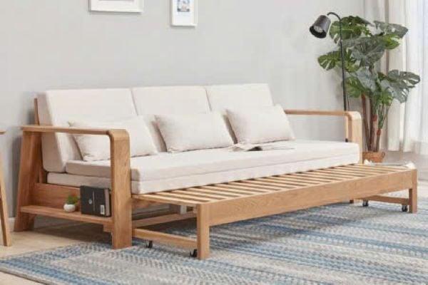 Mẫu sofa giường màu trắng