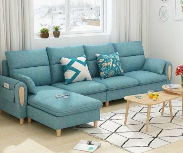Ghế sofa chữ L giúp che khuyết điểm các “góc chết” của căn phòng