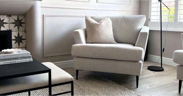 Ghế sofa đọc sách vải nỉ cao cấp, thiết kế tinh tế, phù hợp mọi không gian