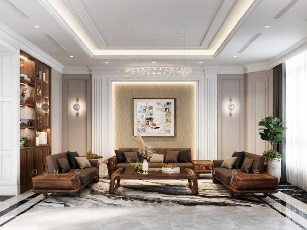 Sofa óc chó phải vừa vặn với không gian phòng khách