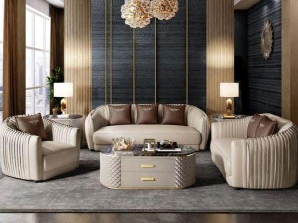 Sofa luxury không chân hiện đại